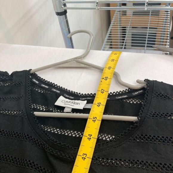 Calvin Klein Women’s‎ Mesh Embellished Cover-Up Maxi Dress Size S/M Beach Goth - Picture 11 of 11